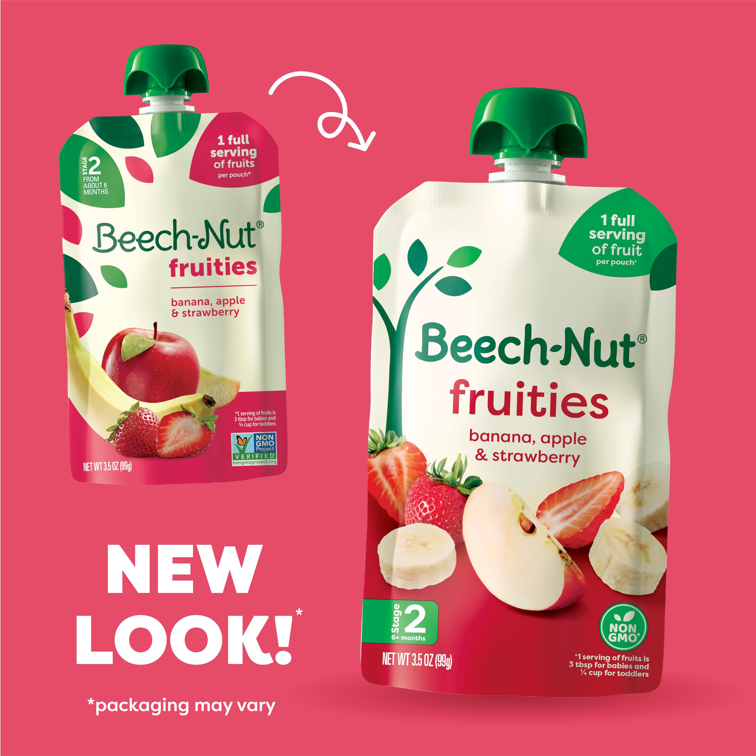 Beech-Nut detalle de la textura del puré que facilita la alimentación