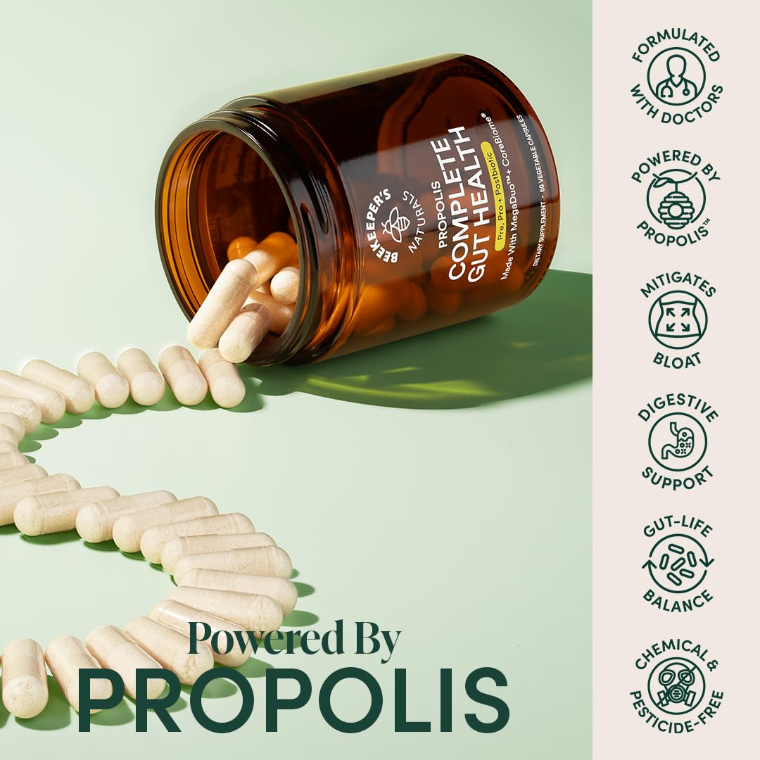 Beekeeper's Naturals etiqueta con lista de ingredientes para transparencia y confianza