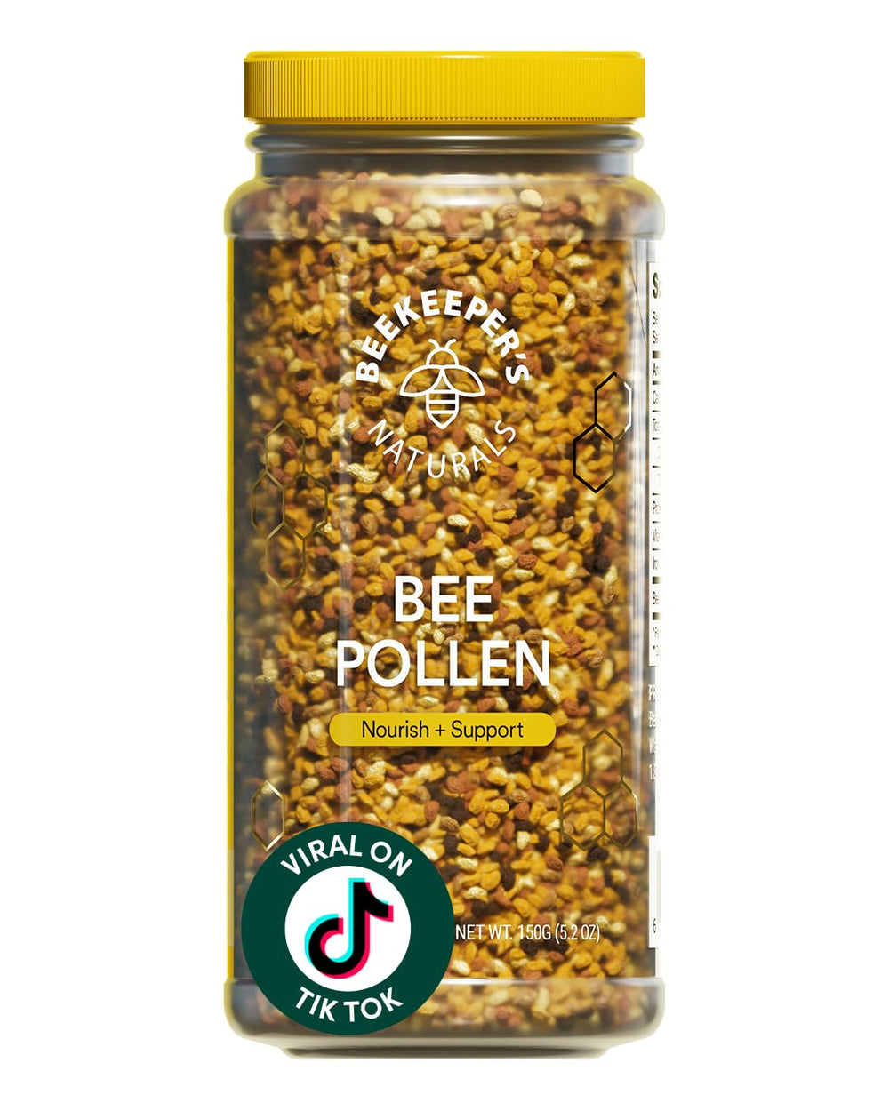 Beekeeper's Naturals frasco frontal mostrando etiqueta y tamaño 5.2 oz
