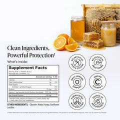 Beekeeper's Naturals sobre en mano para comparar tamaño y conveniencia
