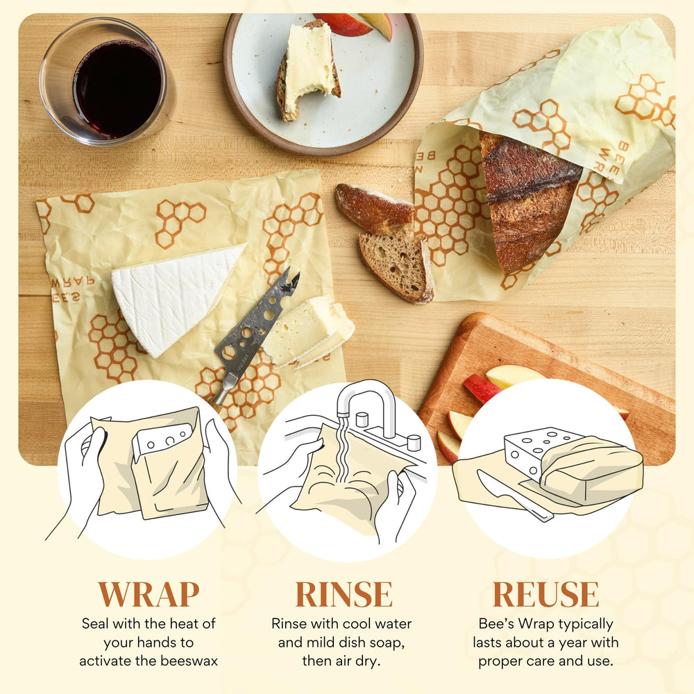 Bee's Wrap rollo cortado a medida, personalización para alimentos