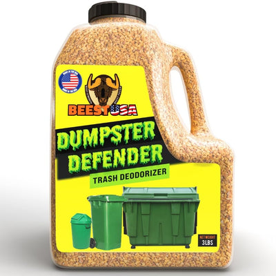 BEEST front packaging showing deodorizer tub and product benefit