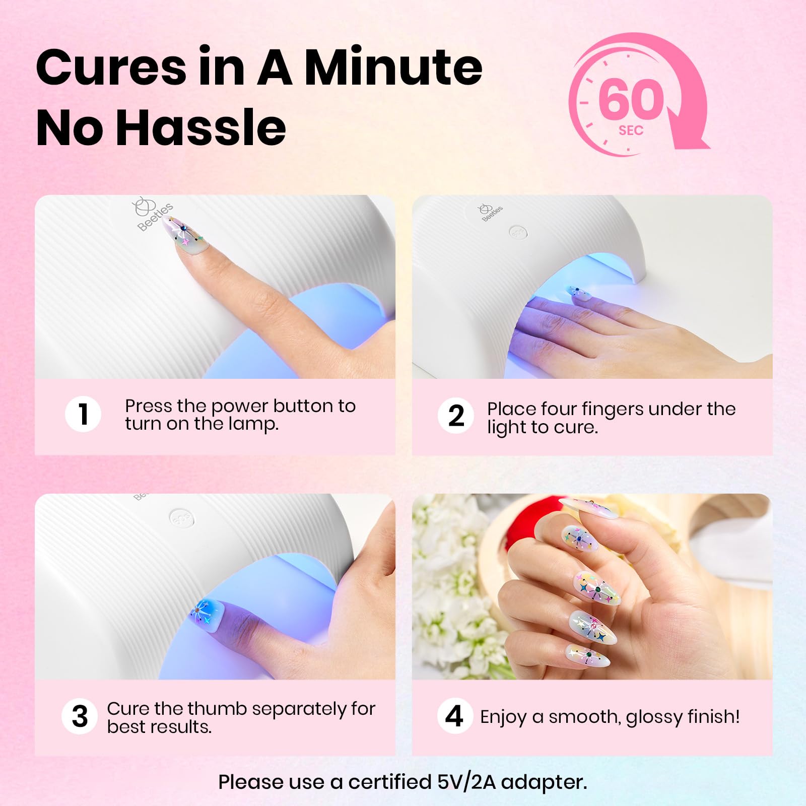 Beetles herramientas incluidas para preparación y precisión en manicura casera