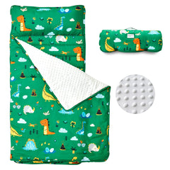 beeweed colchoneta frontal con estampado dinosaurios para siestas cómodas