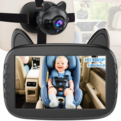 Befumly pantalla frontal mostrando imagen nítida para supervisión en viaje