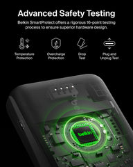 Belkin comparación de tamaño dentro de un bolso para facilitar transporte diario