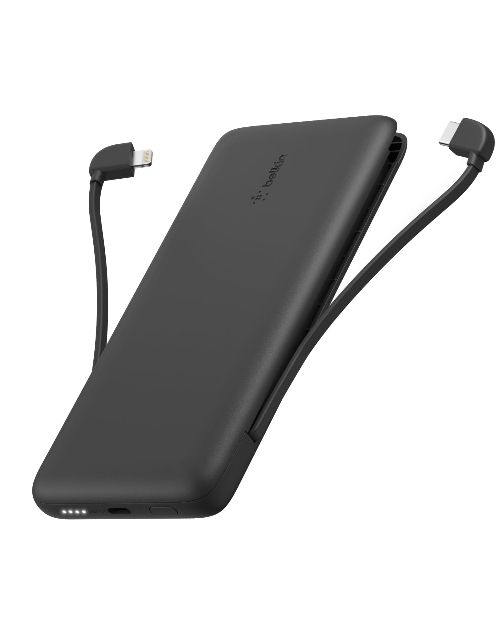 Belkin vista frontal del power bank mostrando diseño compacto y portabilidad