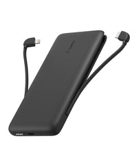 Belkin vista frontal del power bank mostrando diseño compacto y portabilidad