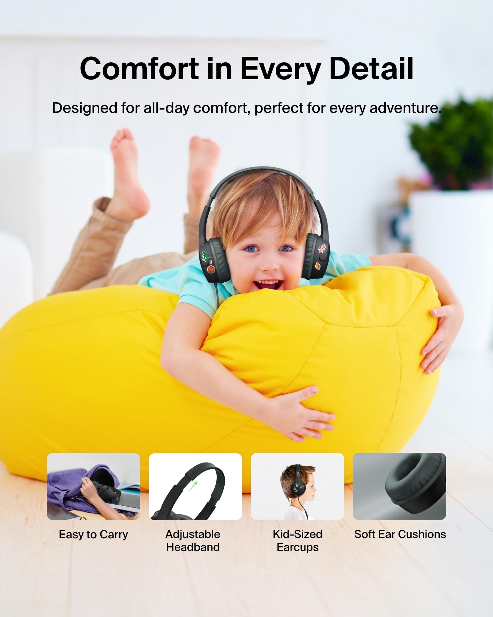 Belkin control en cable con micrófono y botón para llamadas fáciles