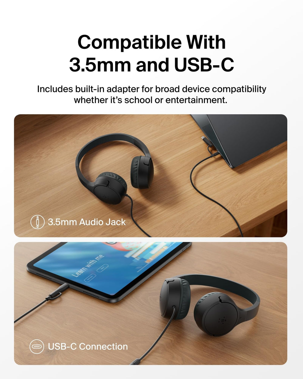 Belkin dongle USB-C a 3.5mm muestra compatibilidad y conexión estable