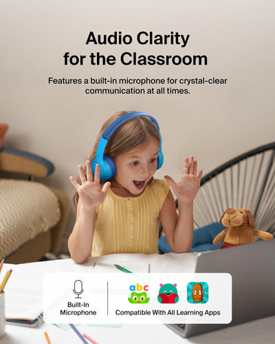 Belkin SoundForm Mini decorative stickers and included charging cable