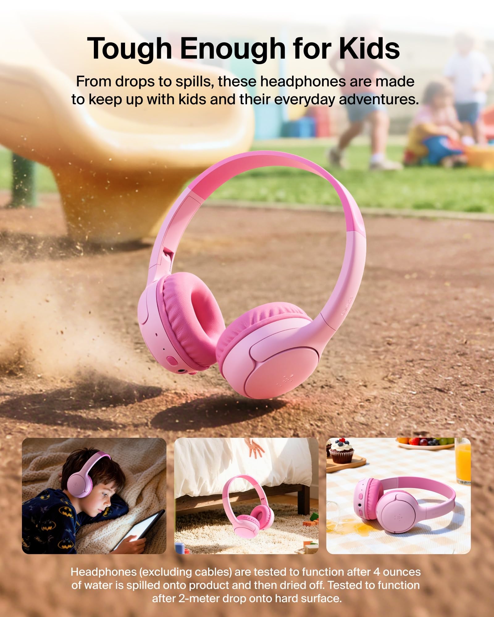 Belkin SoundForm Mini 2 conexión por cable aux mostrando compatibilidad amplia