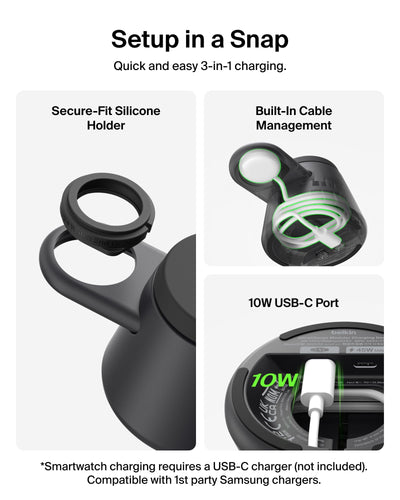 Belkin inserciones de silicona que ajustan y protegen relojes y cargadores