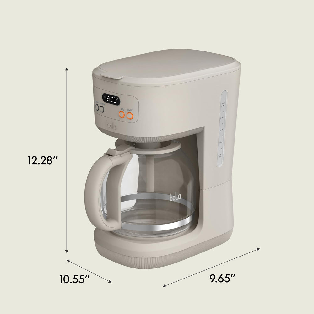 BELLA cleaning cycle indicator and removable parts for simple maintenance
