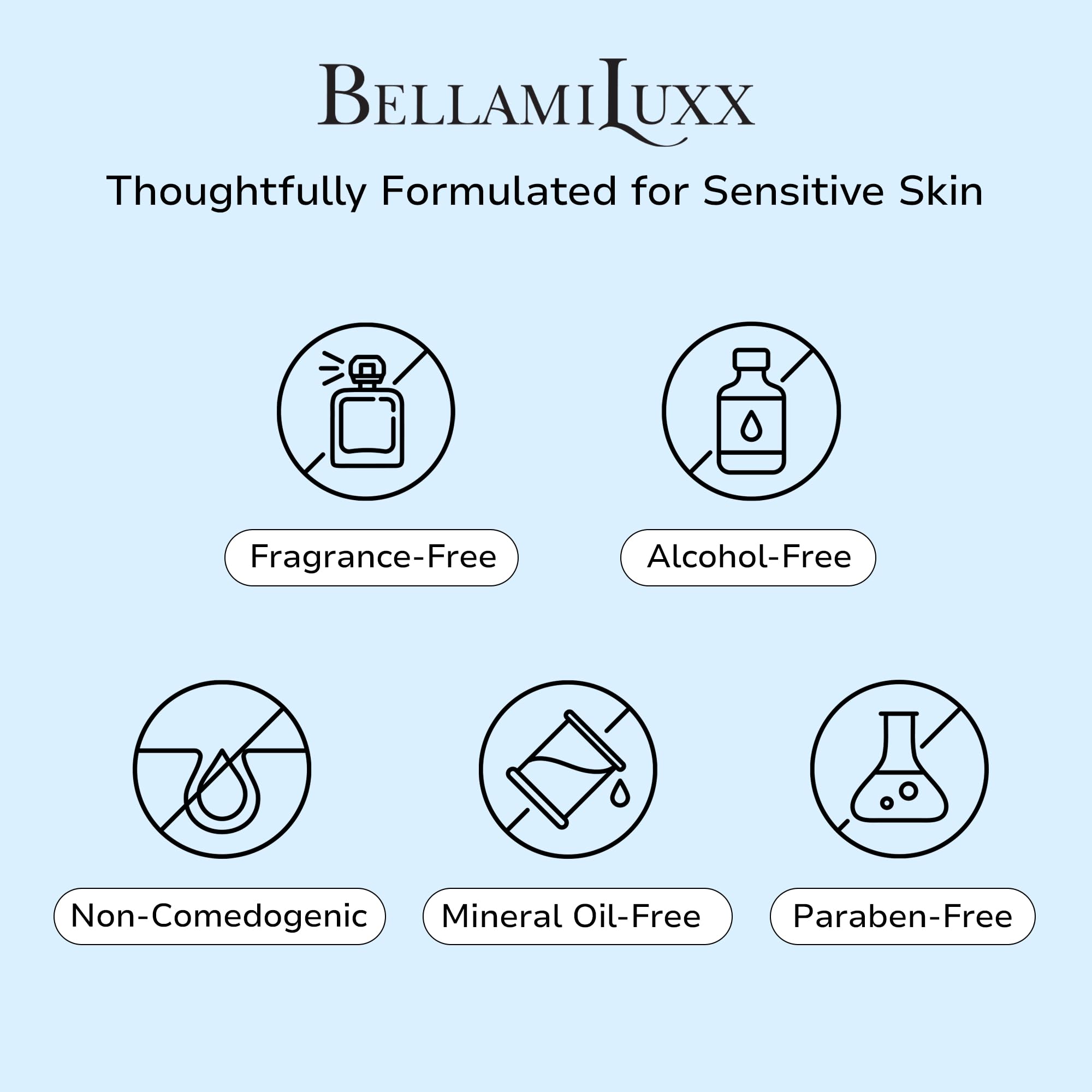 BellamiLuxx envase abierto mostrando la consistencia fácil de aplicar