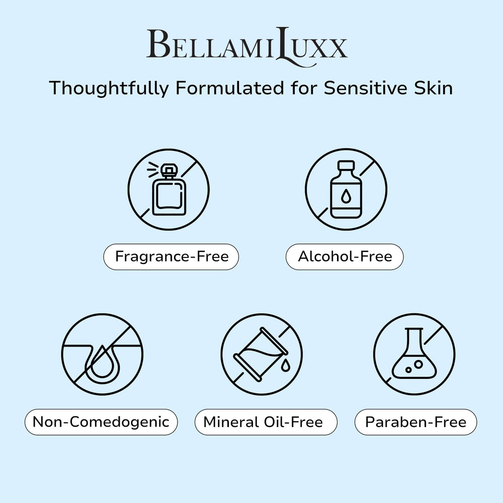 BellamiLuxx envase abierto mostrando la consistencia fácil de aplicar