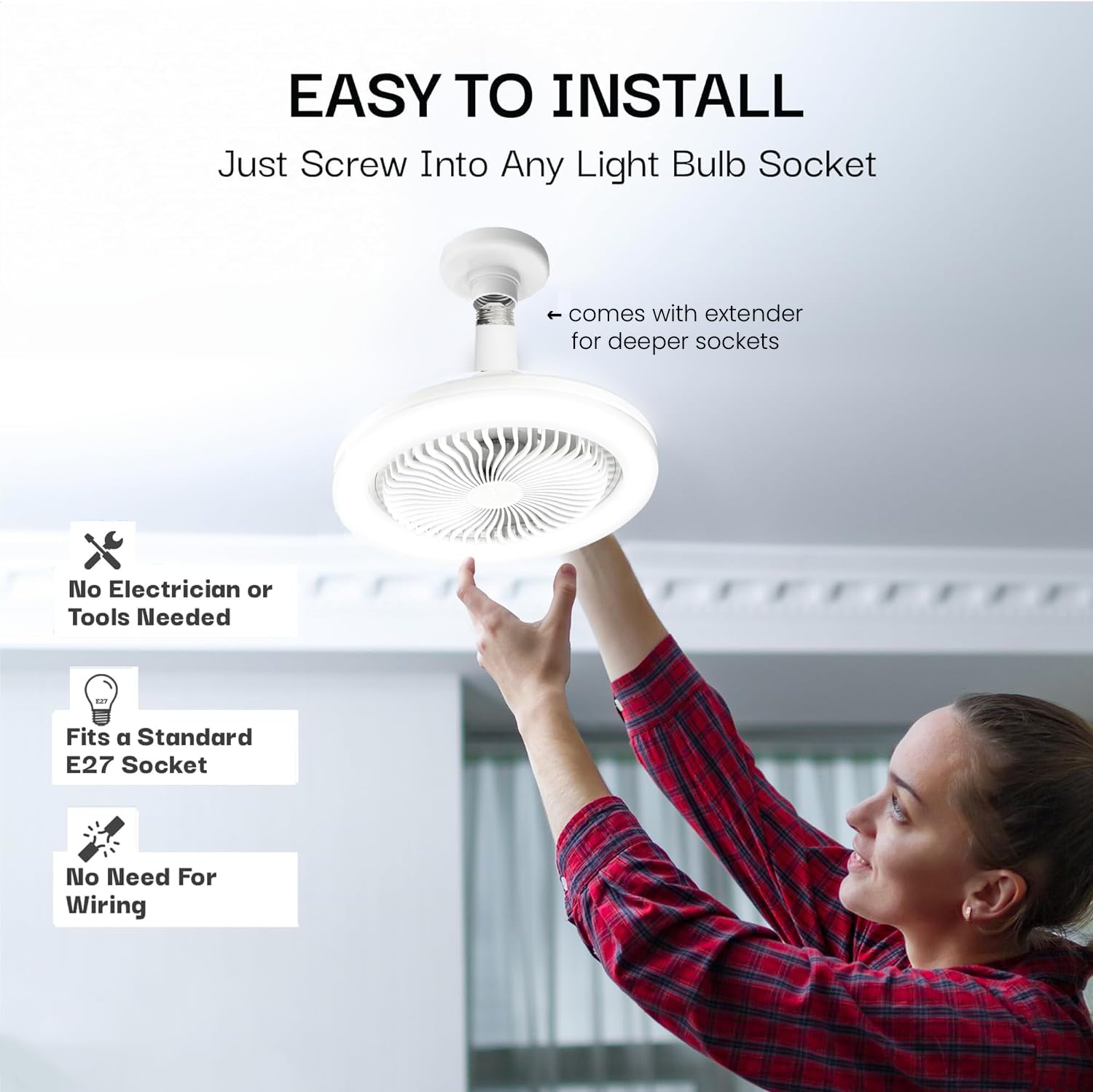 Bell+Howell SocketAir primer plano de textura y materiales que refuerzan durabilidad
