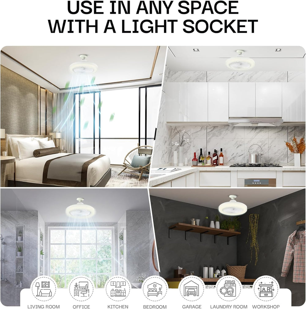 Bell+Howell SocketAir iluminación LED 6500K que aporta luz tipo día para tareas