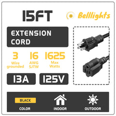 Belllights primer plano del conector hembra NEMA 5-15R con protección y contacto seguro