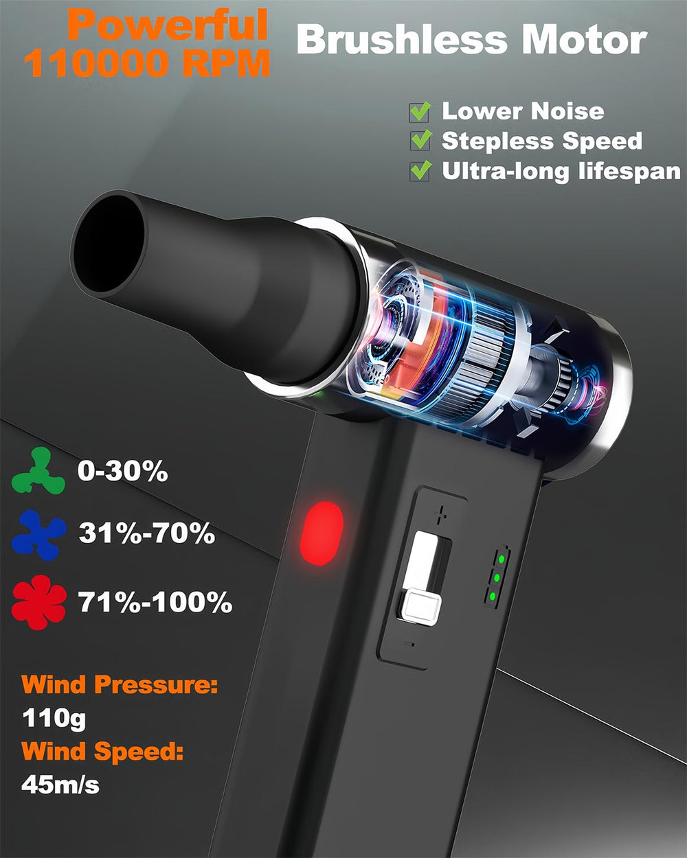 BELTLY FT03 detalle del motor brushless que garantiza potencia y durabilidad