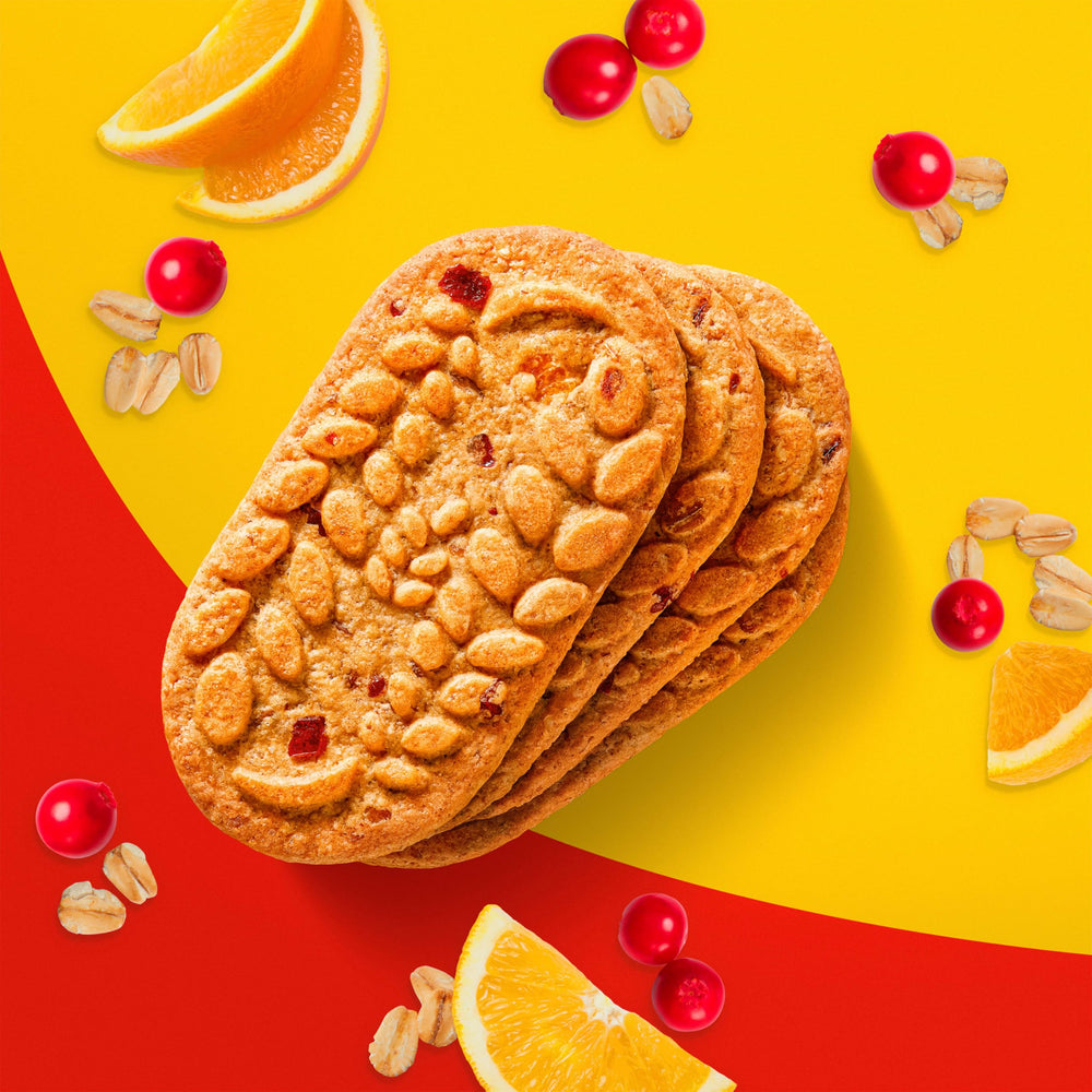 belVita pack contents laid out showing four biscuits per wrap for portion control