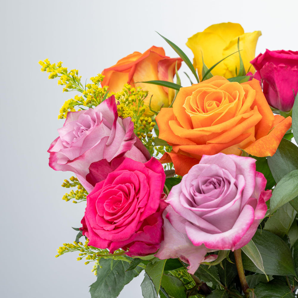Benchmark Bouquets primer plano de pétalos resaltando textura y frescura