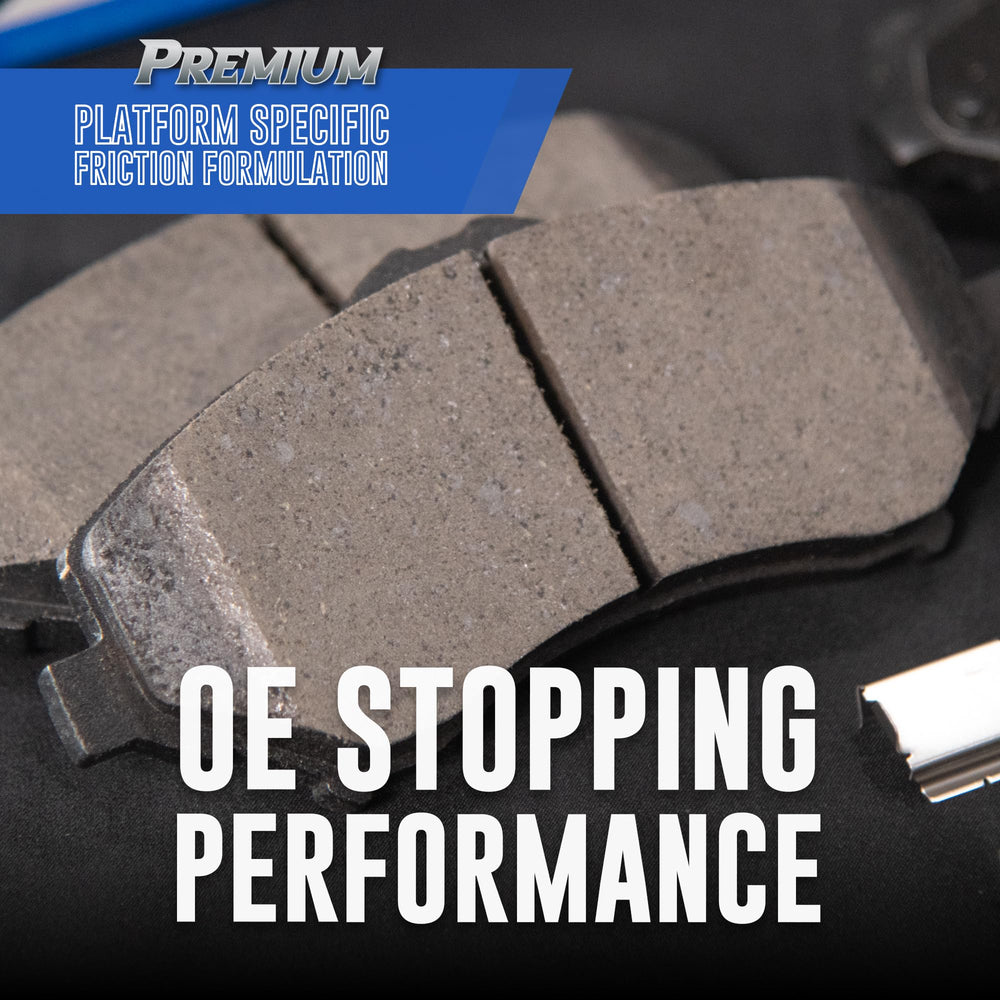 Bendix pads installed on rotor illustrating consistent braking performance