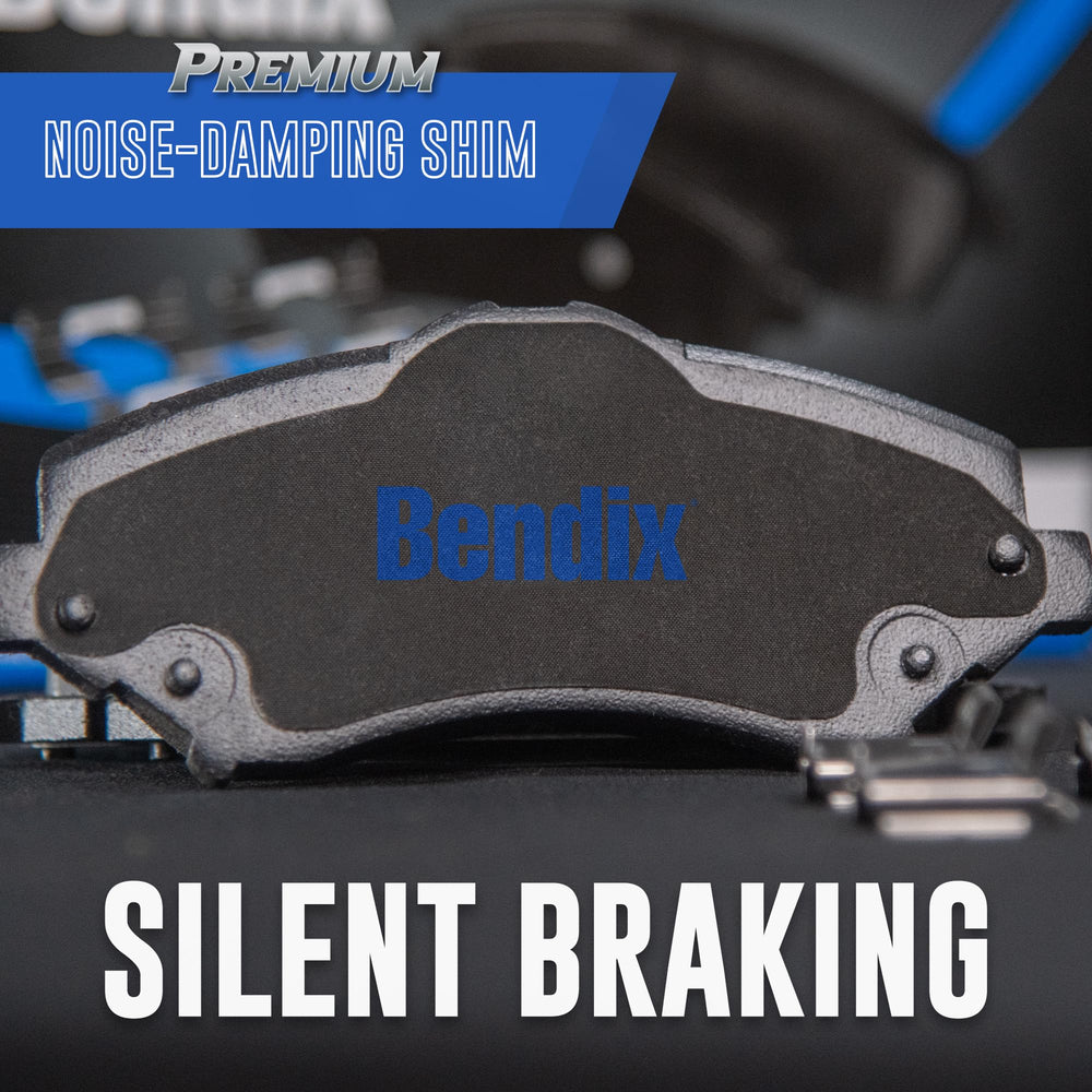 Bendix pad next to ruler showing size and accurate fit for compatibility