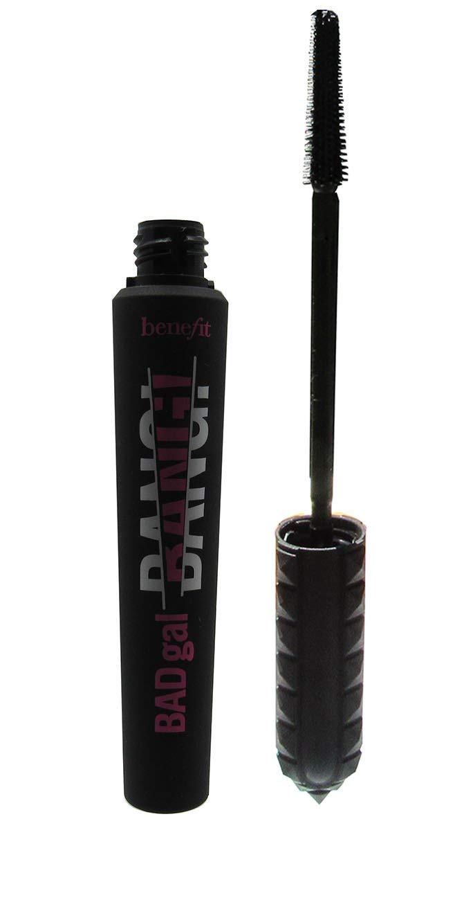 Benefit Bad Gal Bang vista frontal del envase y aplicador, volumen notable