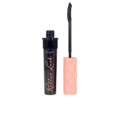 Benefit Roller Lash tubo frontal mostrando el cepillo Hook 'n' Roll y rizo visible
