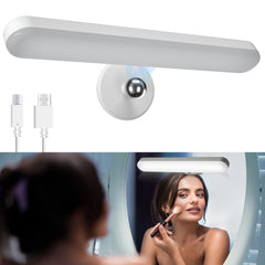 Benreom luces frontales en espejo mostrando iluminación uniforme