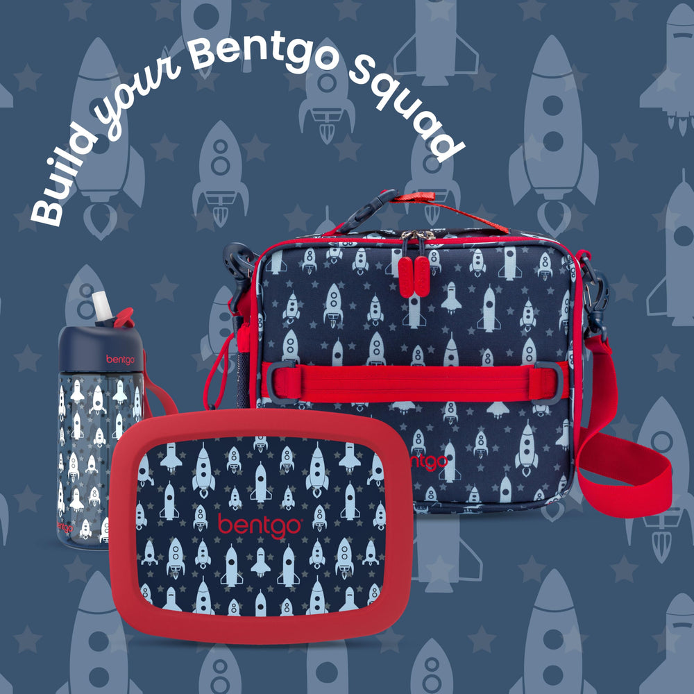 Bentgo bolsa en entorno escolar mostrando practicidad y estilo infantil