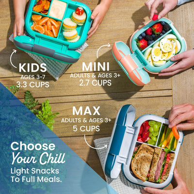 Bentgo inside a backpack showing travel-ready design and space-saving benefit