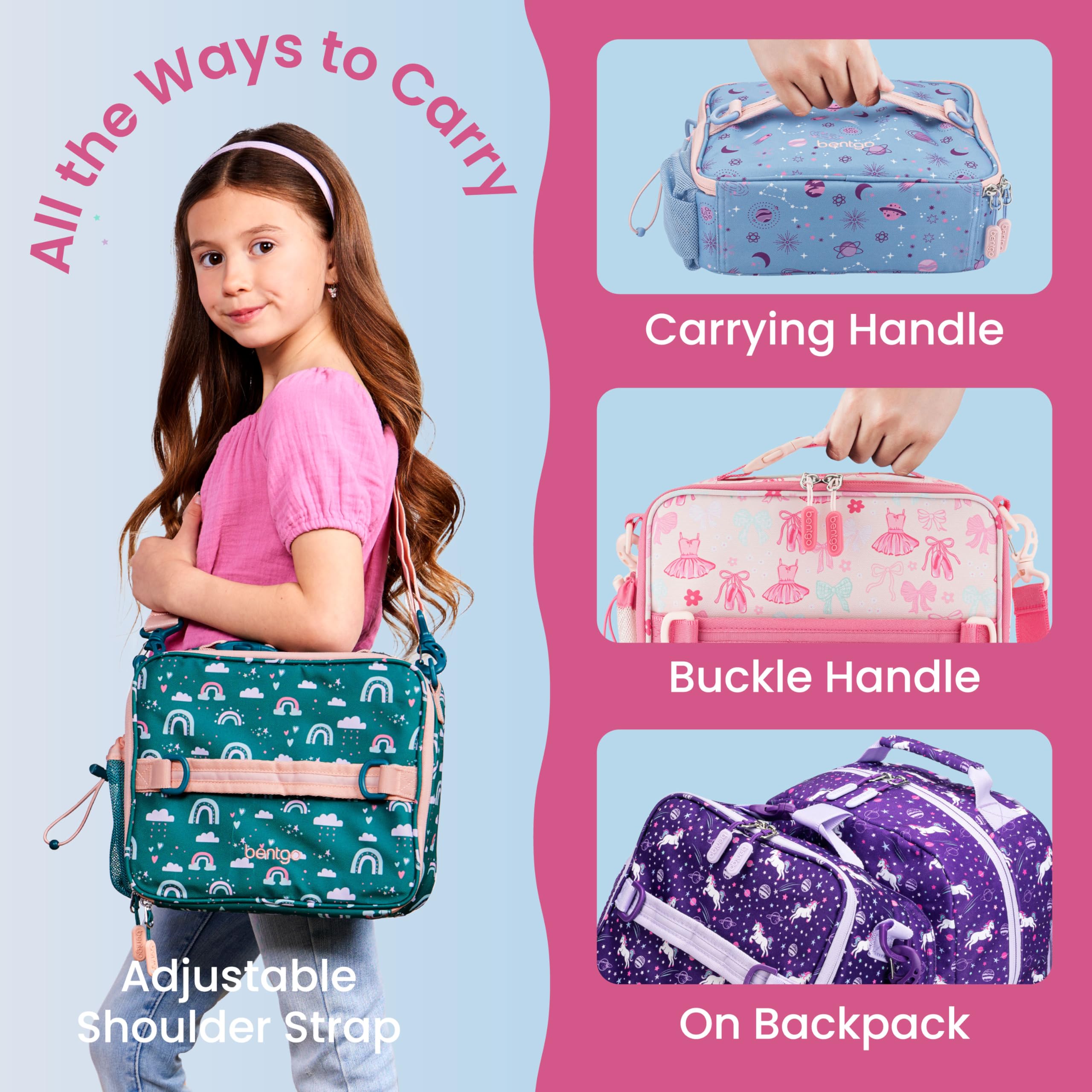 Bentgo tamaño comparado con una lunch box para visualizar capacidad