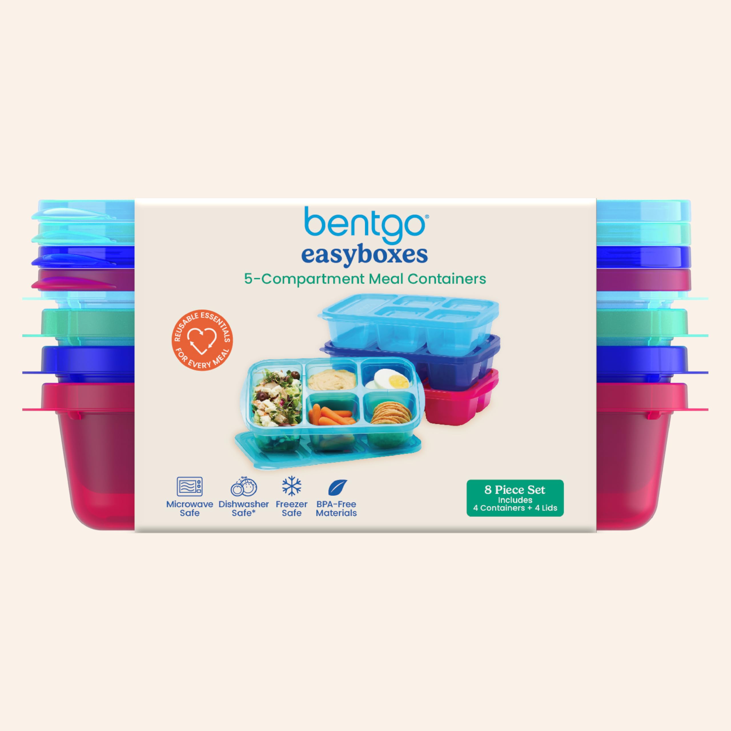 Bentgo Easyboxes pestañas de cierre aseguradas que mantienen la frescura y evitan derrames