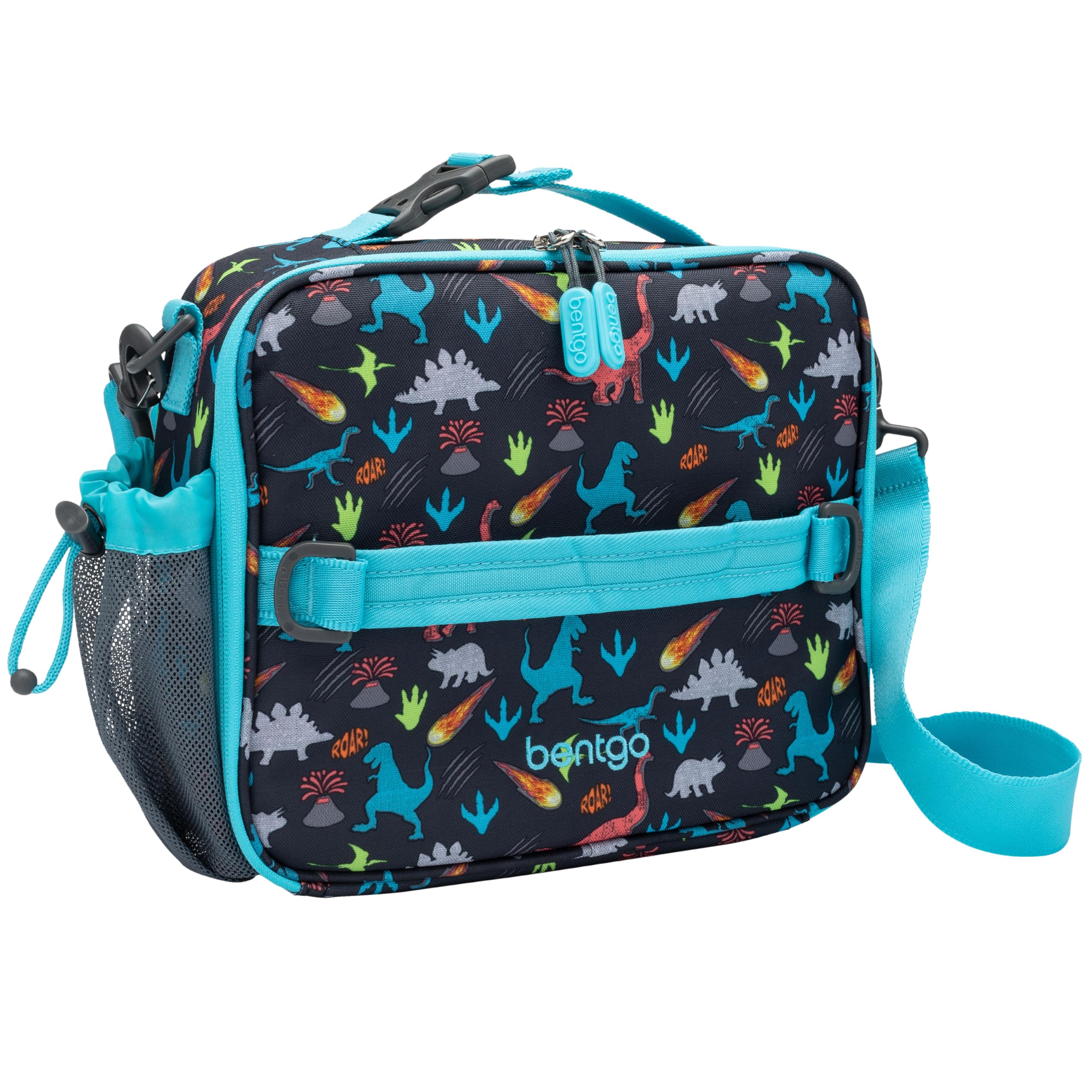 Bentgo front view of printed lunch bag showing durable build and fun design benefit