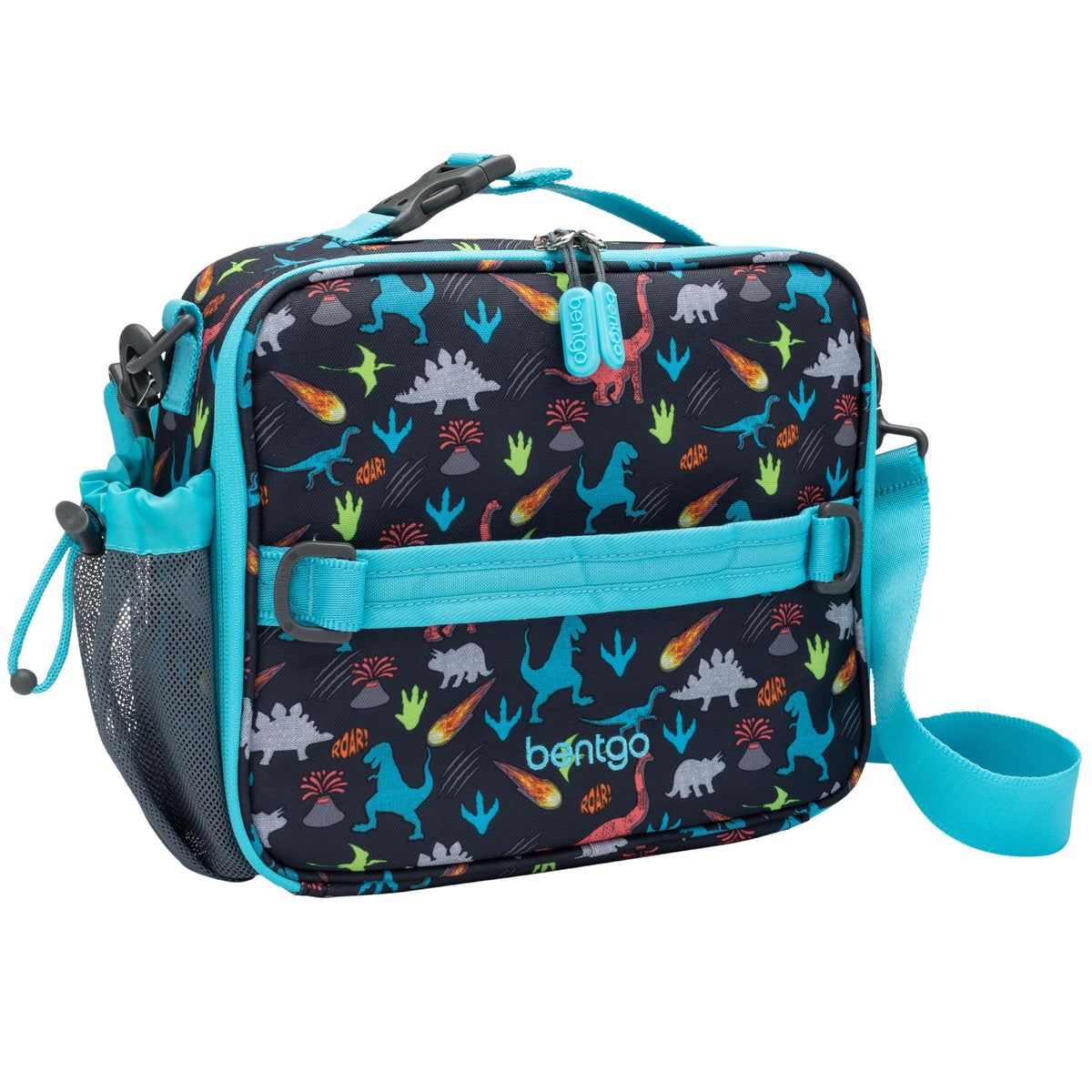 Bentgo front view of printed lunch bag showing durable build and fun design benefit