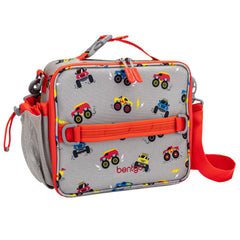 Bentgo front view showing prints and durable exterior benefit organization