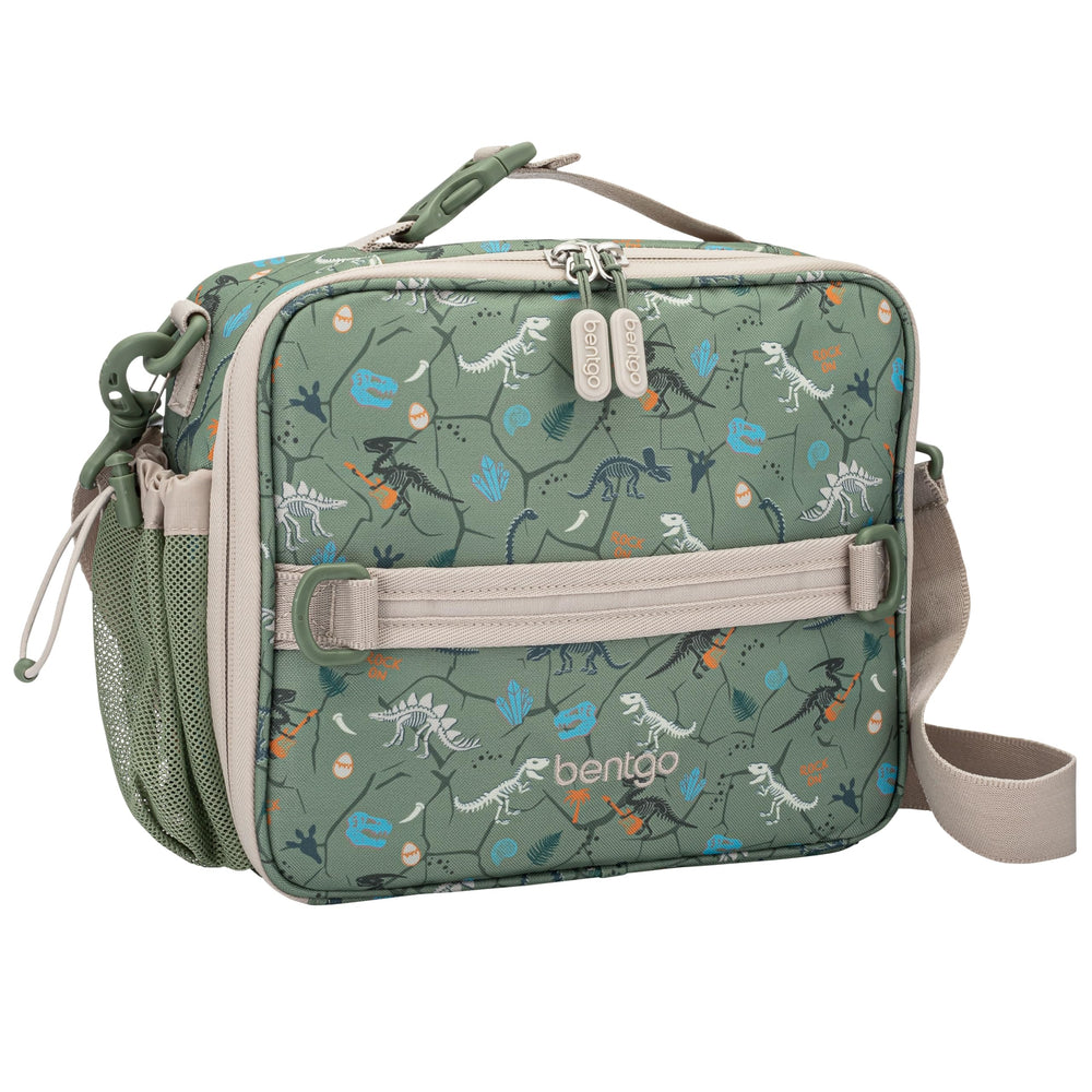 Bentgo bolsa frontal con estampado vibrante y organización práctica