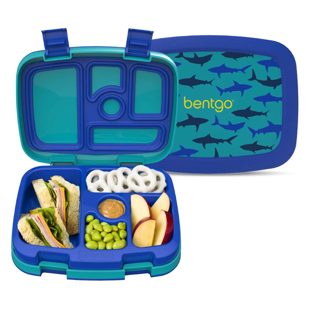 Bentgo vista frontal del empaque con diseño estampado y cierre seguro