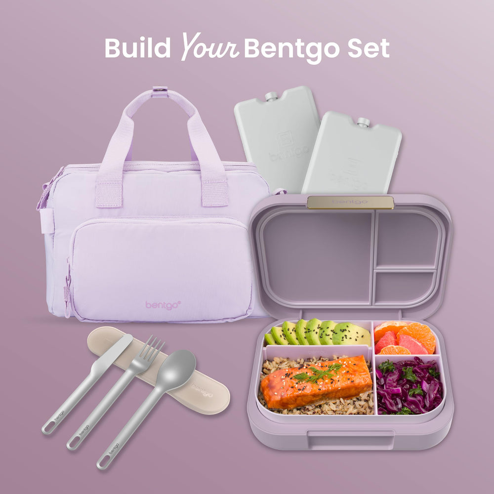 Bentgo etiqueta mostrando materiales sin BPA ni PFAS, seguridad alimentaria