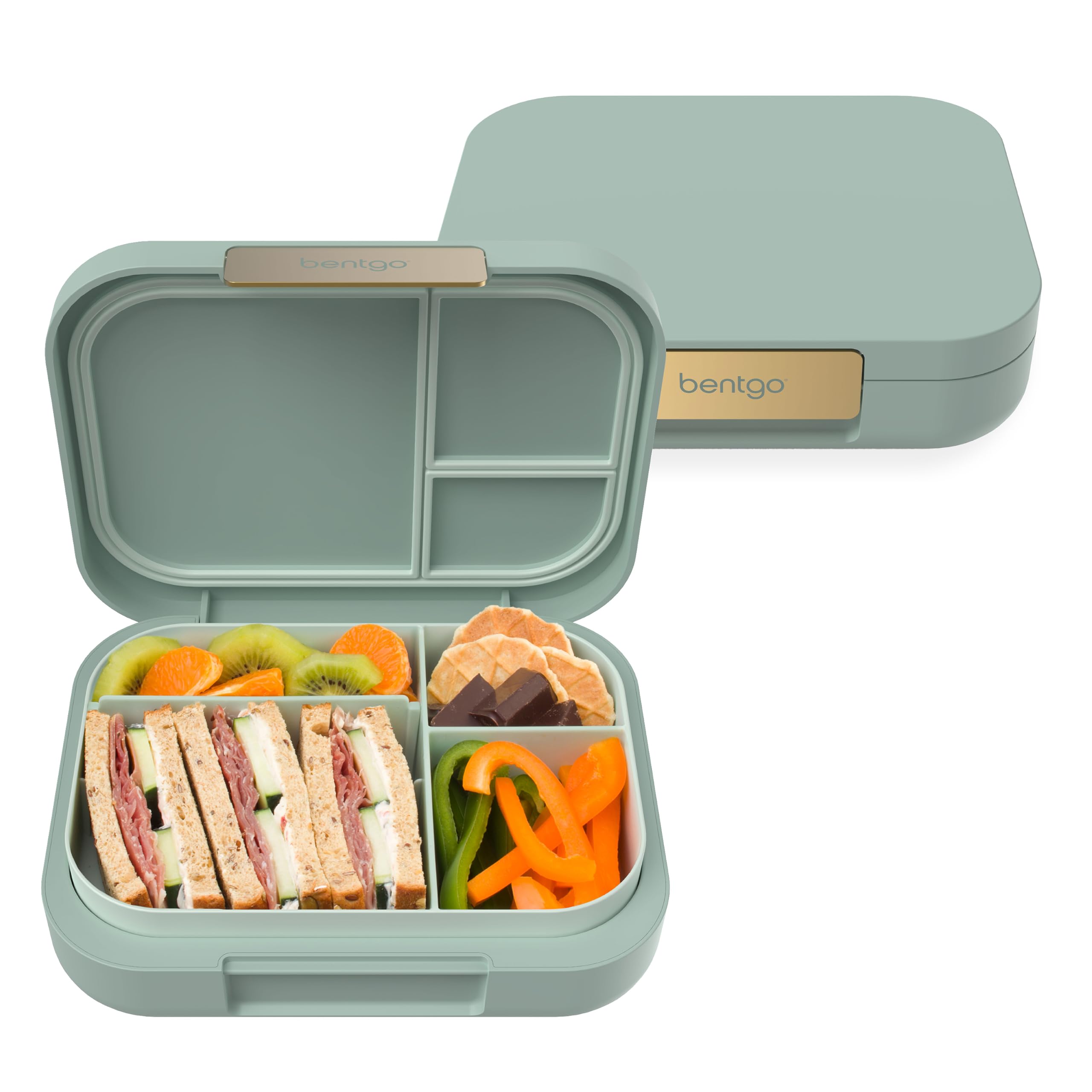 Bentgo front view showing sleek two-tone design and compact profile for stylish lunches
