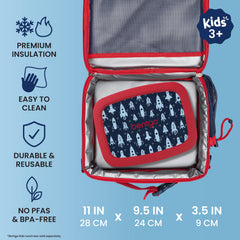 Bentgo bolsa sujeta a mochila para transporte manos libres y seguridad