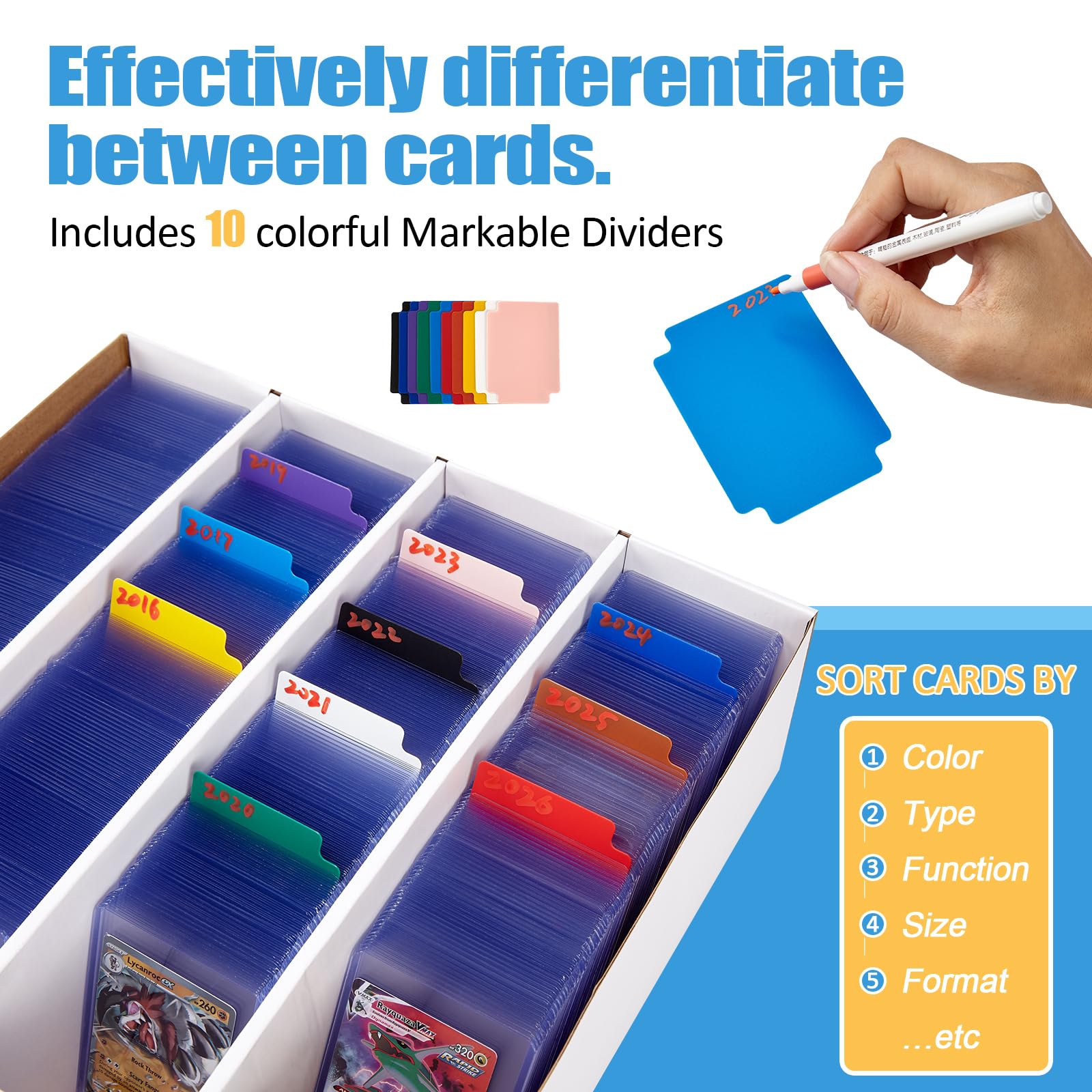 Bentoward interior con cuatro compartimentos para clasificar cartas fácilmente