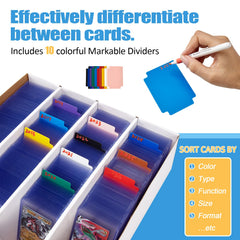 Bentoward interior con cuatro compartimentos para clasificar cartas fácilmente