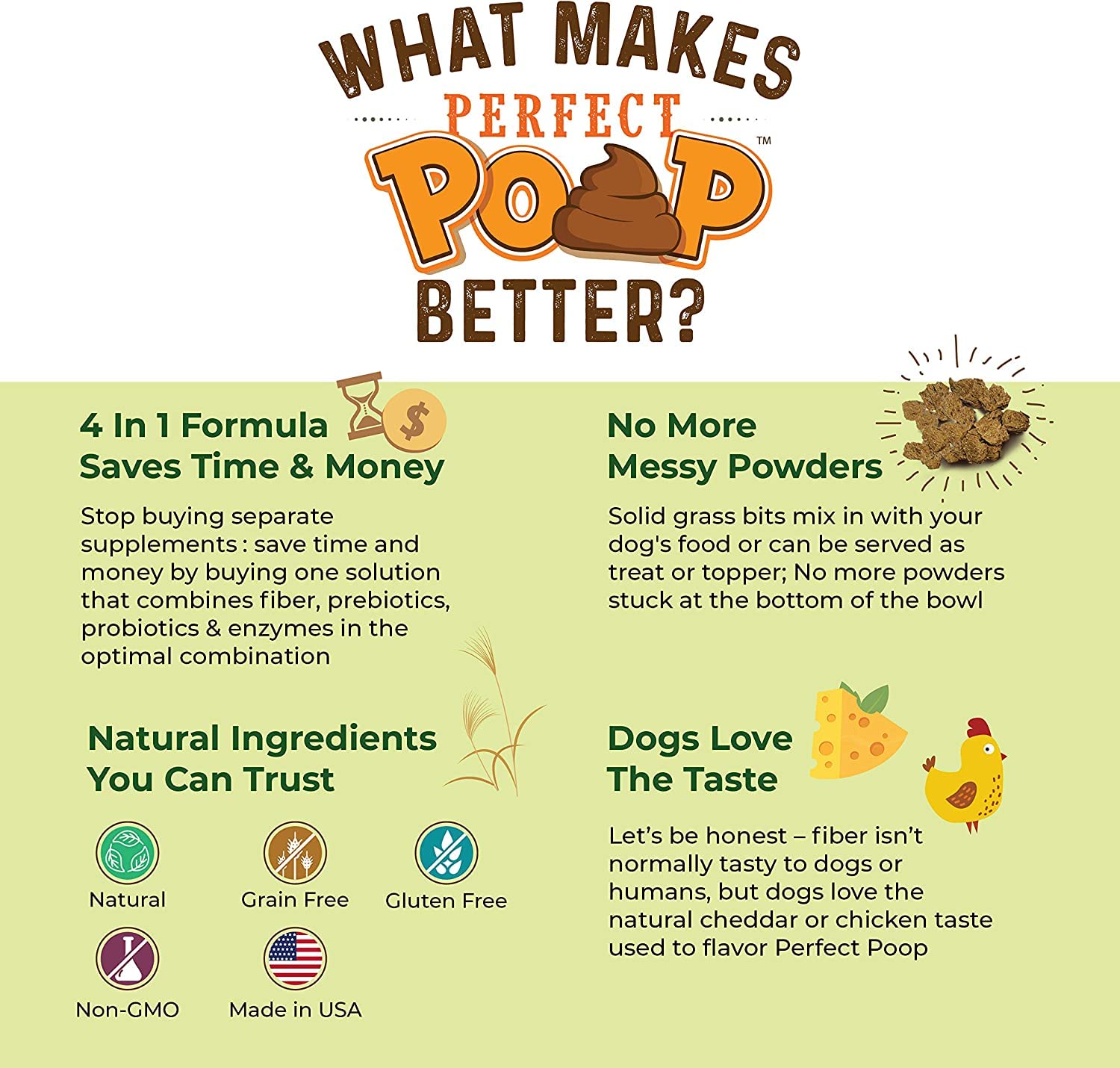 Bernie's ingredient label highlighting miscanthus grass and pumpkin benefits