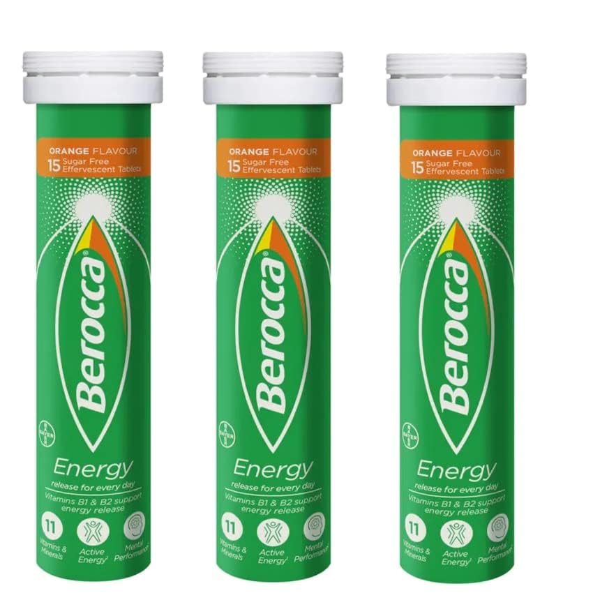 Berocca uso en oficina bebida rápida para energía sin cafeína