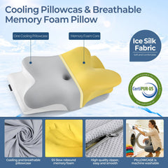 Bespillow funda de seda fría extraíble que mejora la ventilación y frescura