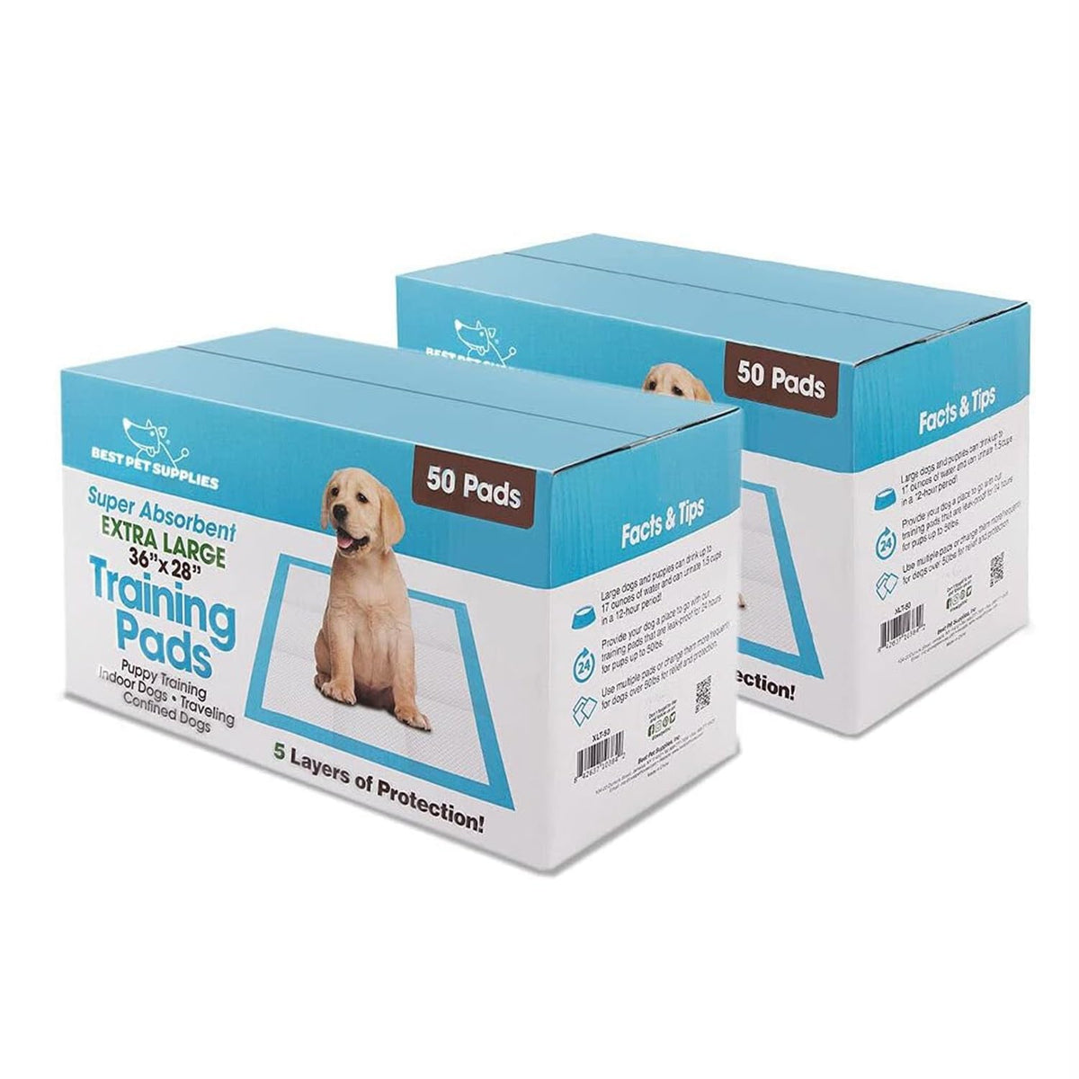 Best Pet Supplies tapete XL frontal mostrando el tamaño y borde absorbente para entrenamiento