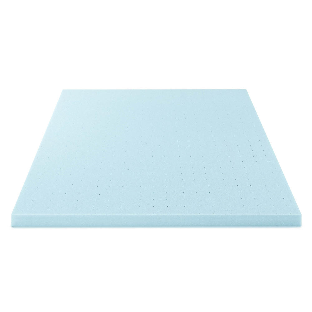 Best Price Mattress topper on a queen bed, demonstrates refreshed sleep surface